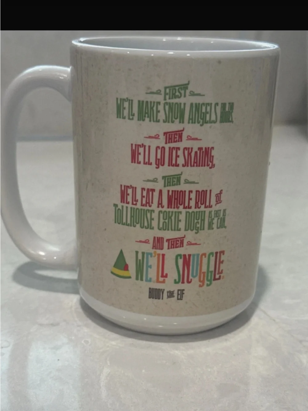 Buddy the Elf Christmas coffee mug
